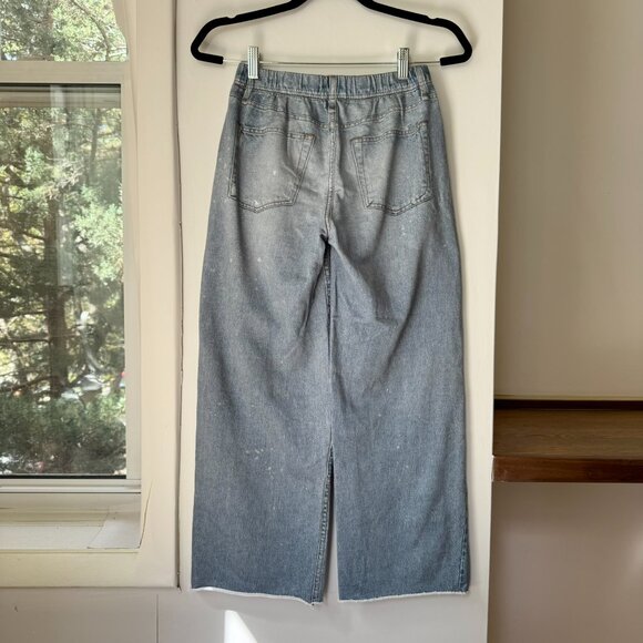 Rag & Bone Miramar Wide Leg Pants Sweatpant Jeans in Albee Blue XS - Picture 9 of 12